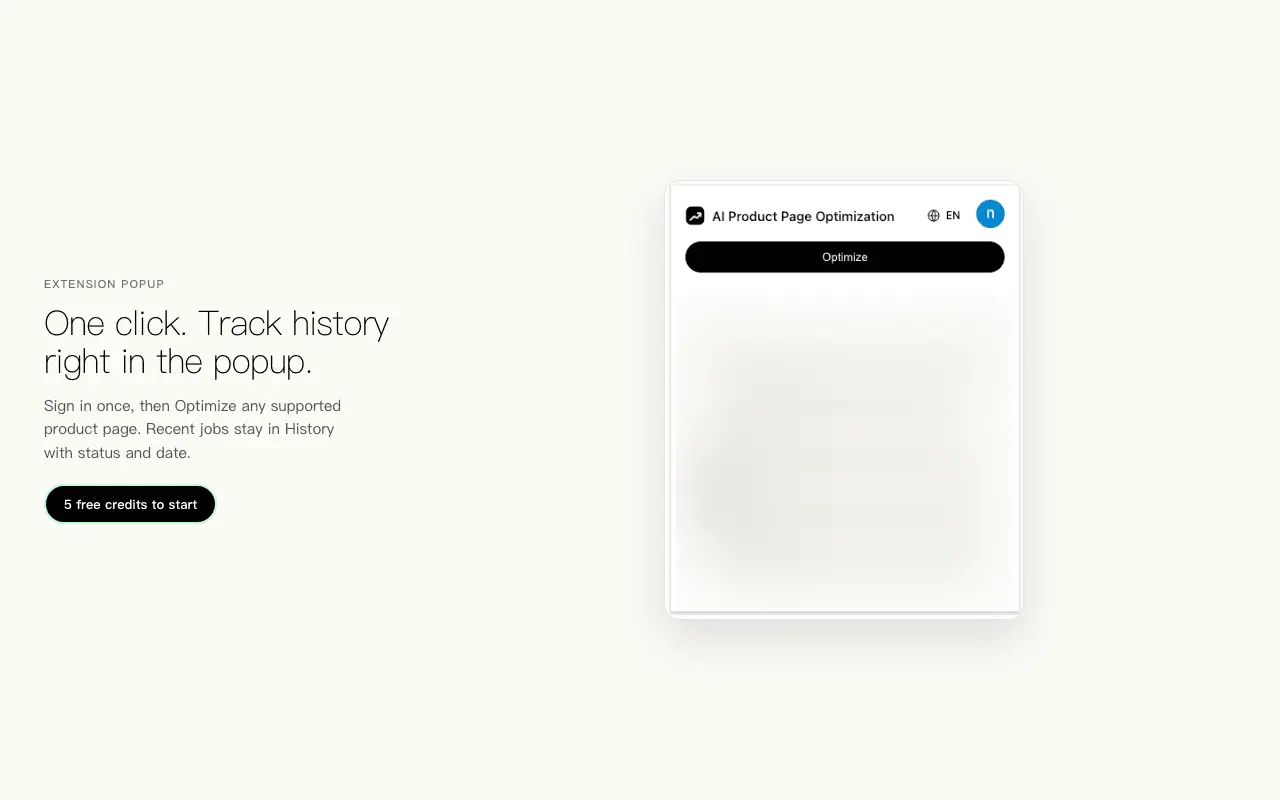 Screenshot 5 of AI Product Page Optimization