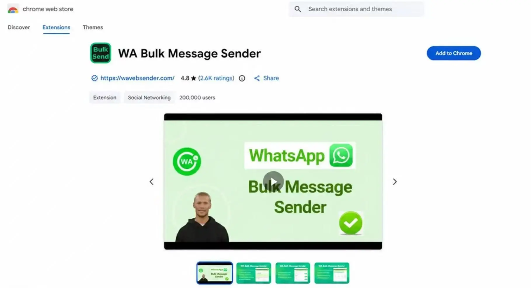Screenshot 1 of WA Bulk Message Sender