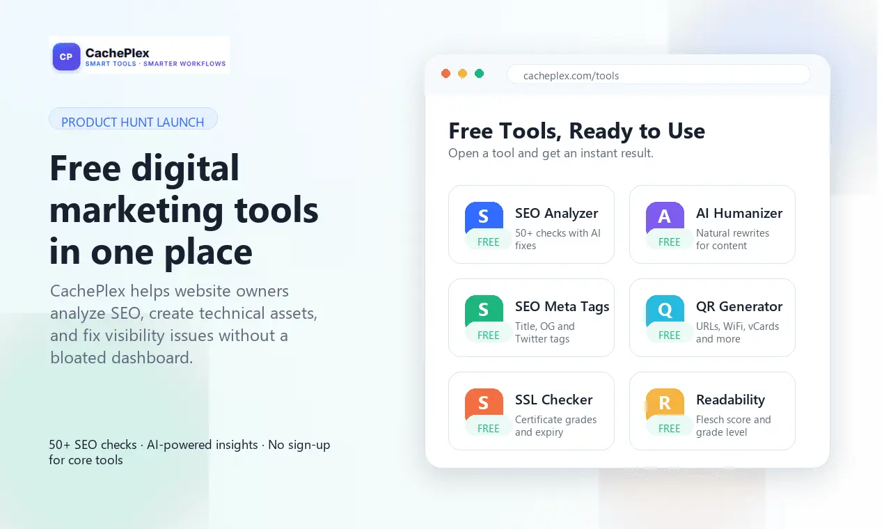 Screenshot 1 of CachePlex