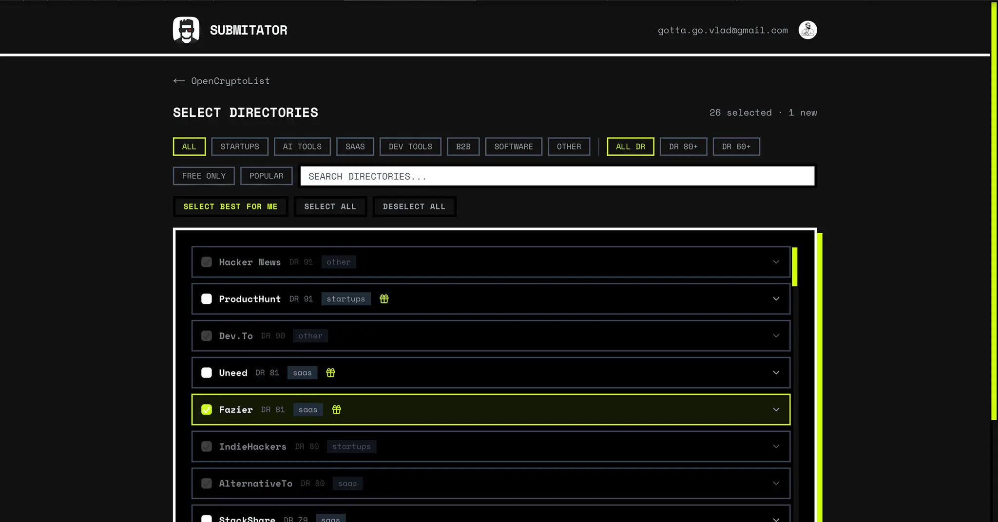 Screenshot 4 of Submitator