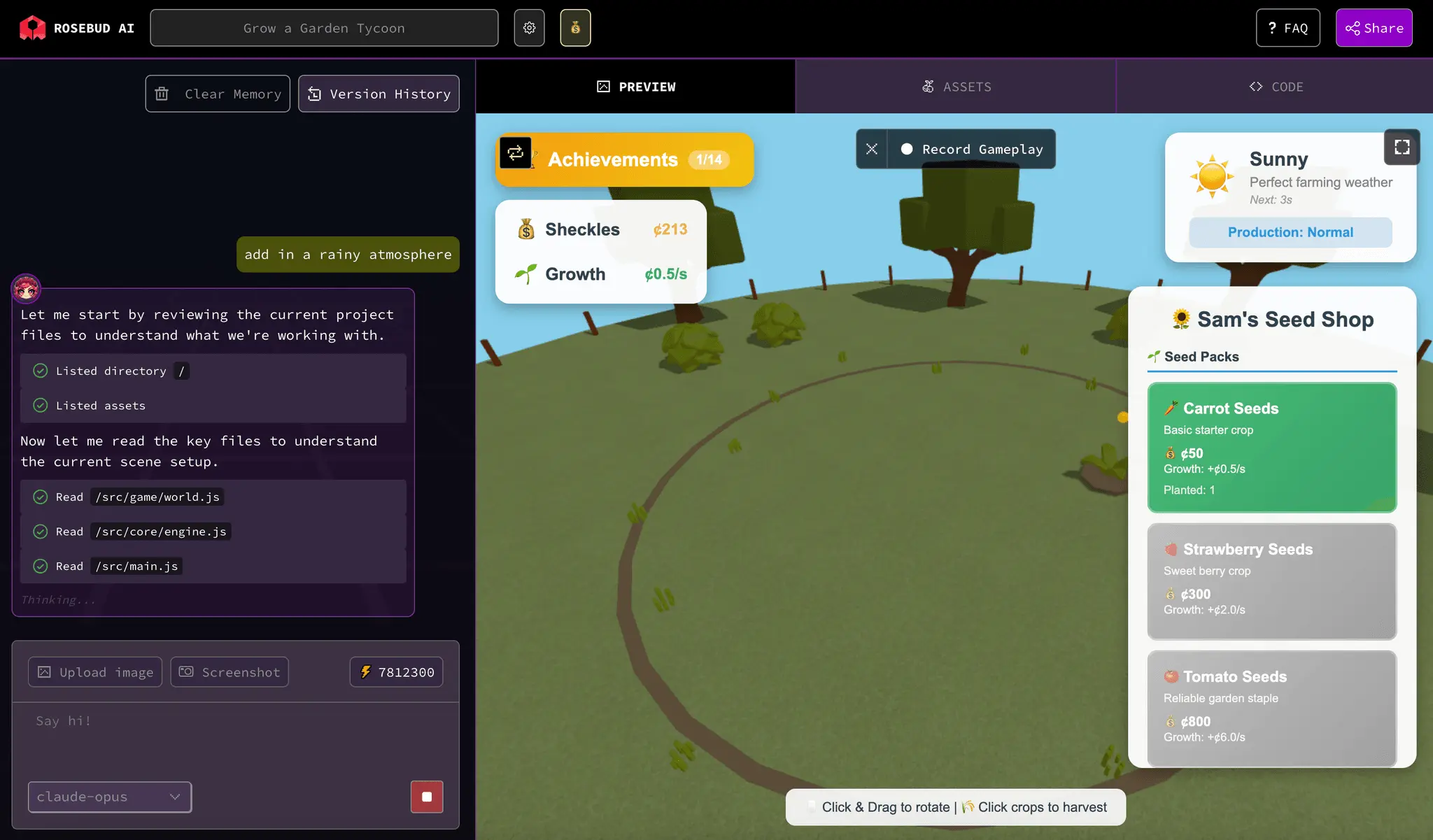 Screenshot 3 of Rosebud AI