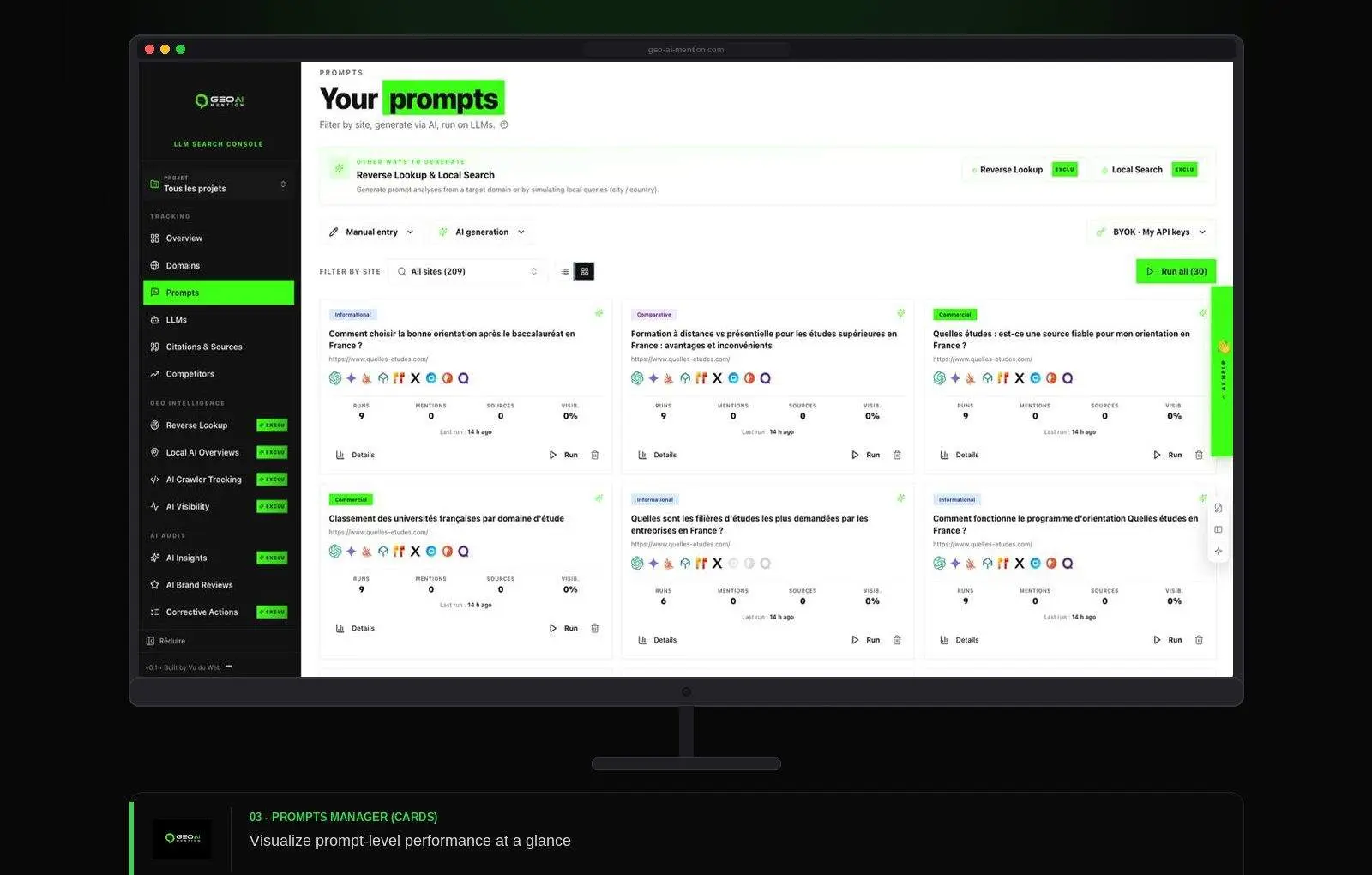 Screenshot 1 of GEO AI MENTION