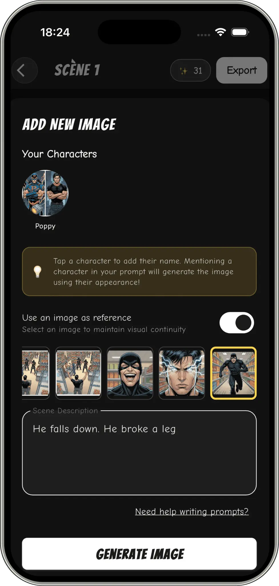 Screenshot 4 of AI webtoon & comic maker