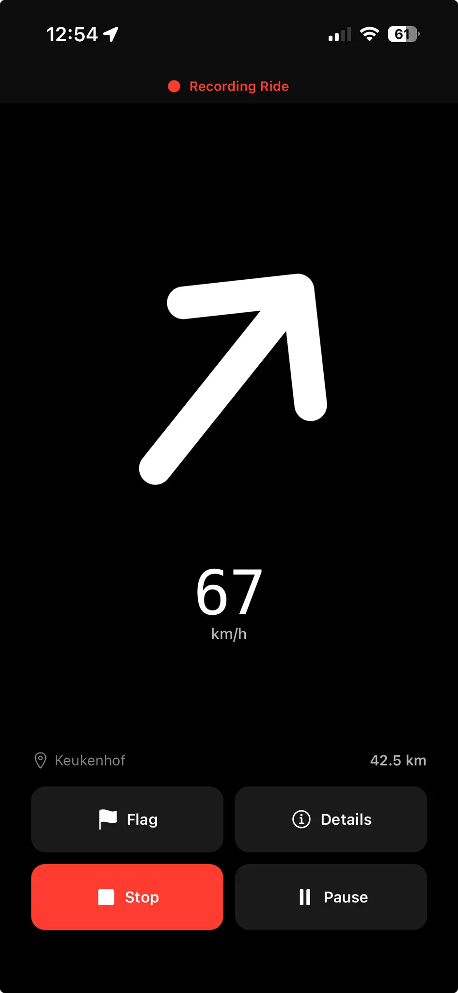 Screenshot 2 of Heading - motorcycle compass