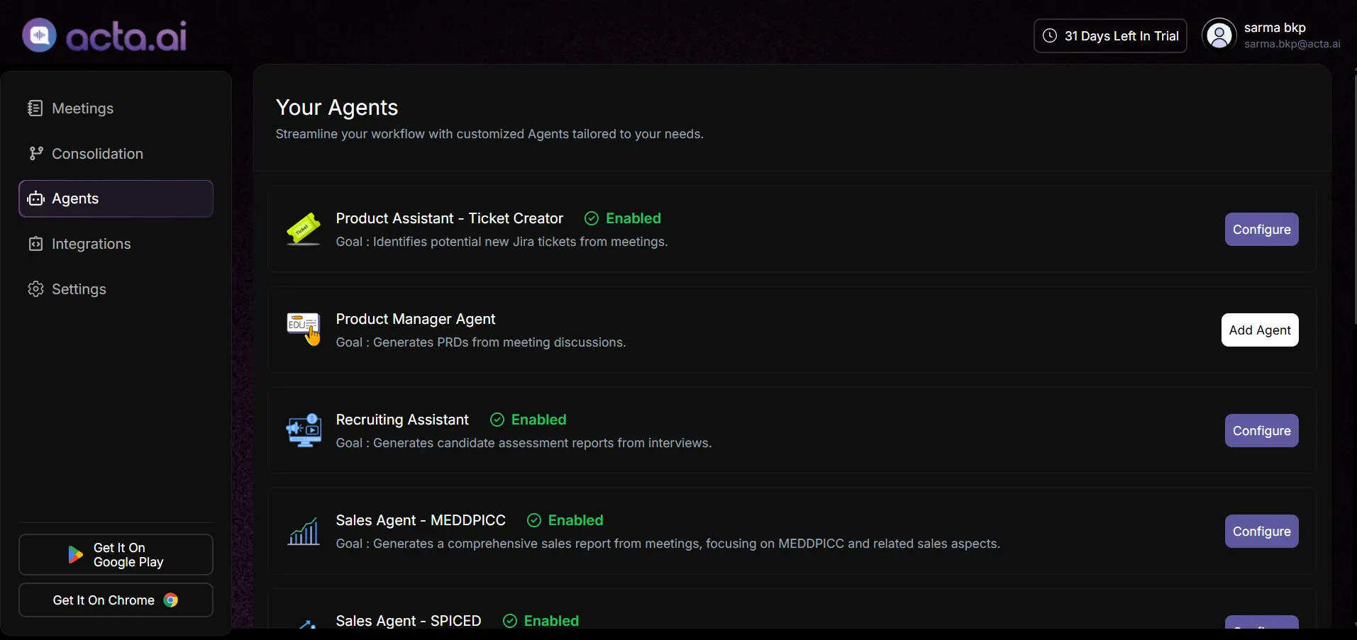 Screenshot 6 of Acta.ai