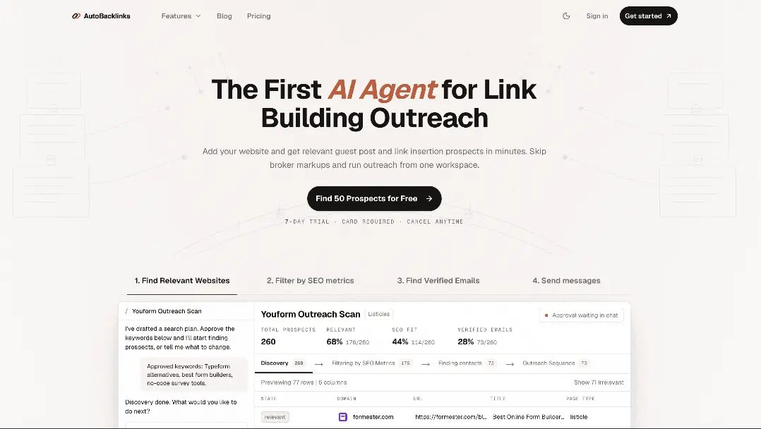 Screenshot 2 of AutoBacklinks