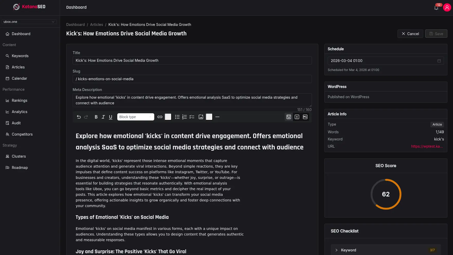 Screenshot 3 of KatanaSEO