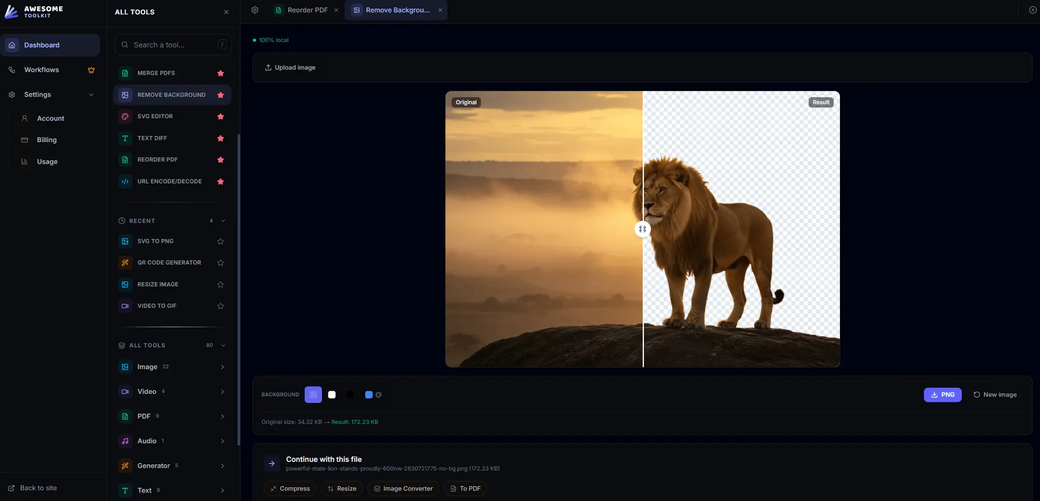 Screenshot 1 of Awesome Toolkit