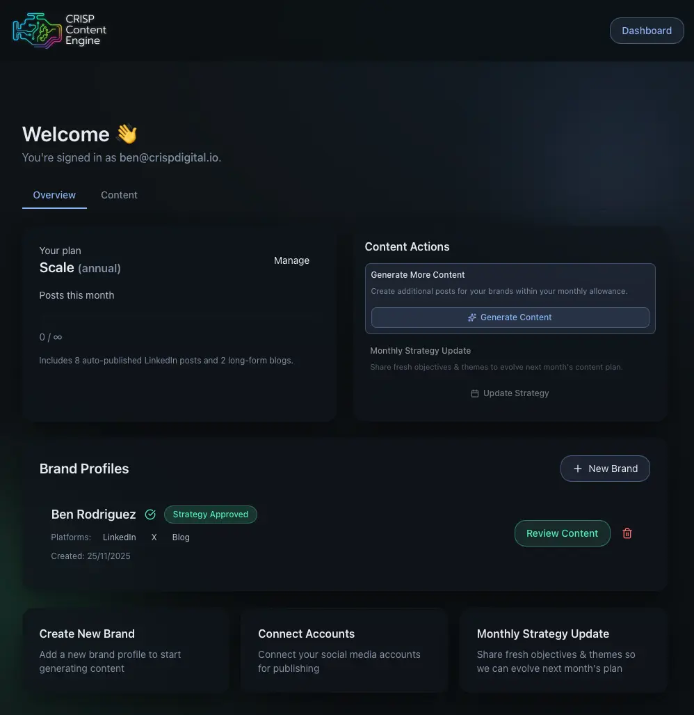 Screenshot 5 of CRISP Content Engine