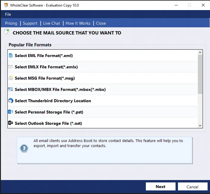 Screenshot 2 of WholeClear vCard Duplicate Remover