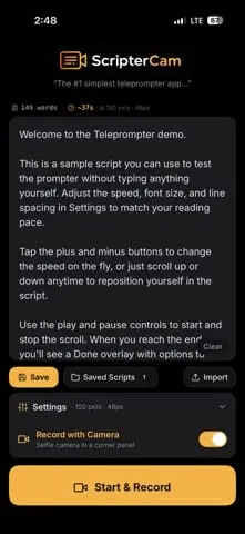 Screenshot 3 of ScripterCam