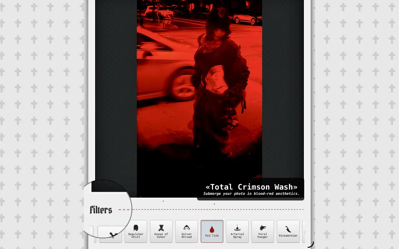 Screenshot 1 of RawVamp: Y2K Grunge Filters Photo Editor