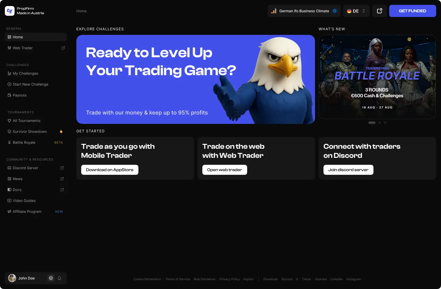 Screenshot 1 of TradersYard GmbH