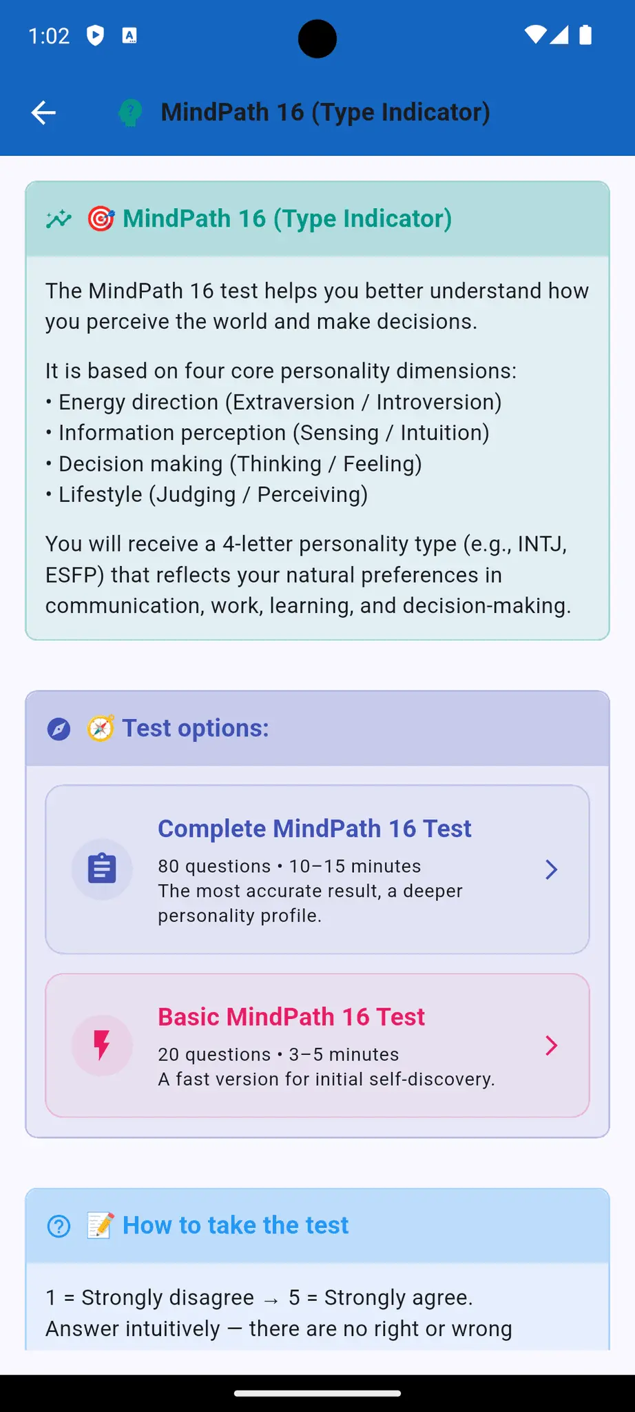 Screenshot 7 of Personality Compass