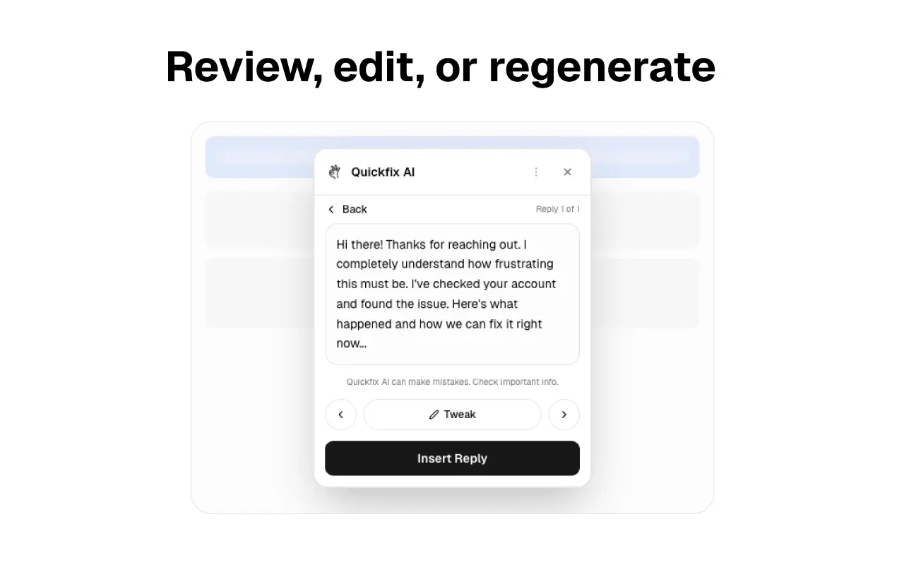 Screenshot 2 of Quickfix AI