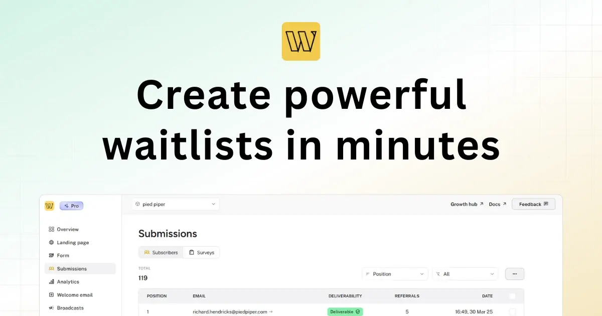 Screenshot 1 of Waitlister