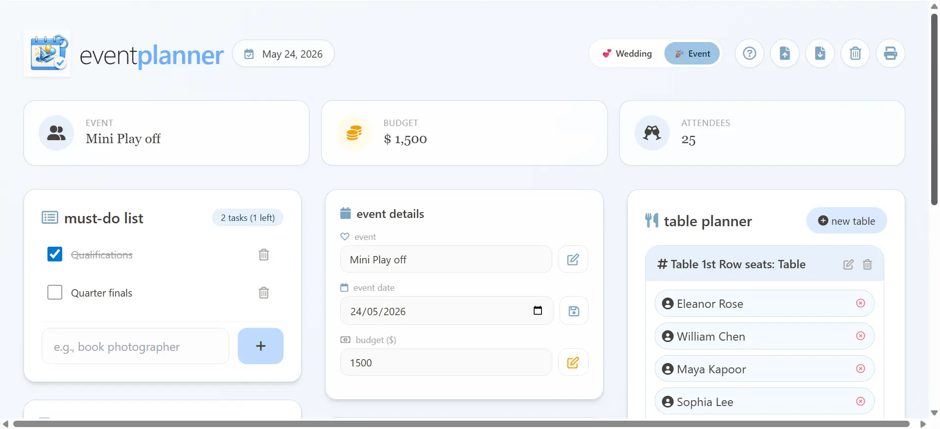 Screenshot 6 of Wedding and Event Planner