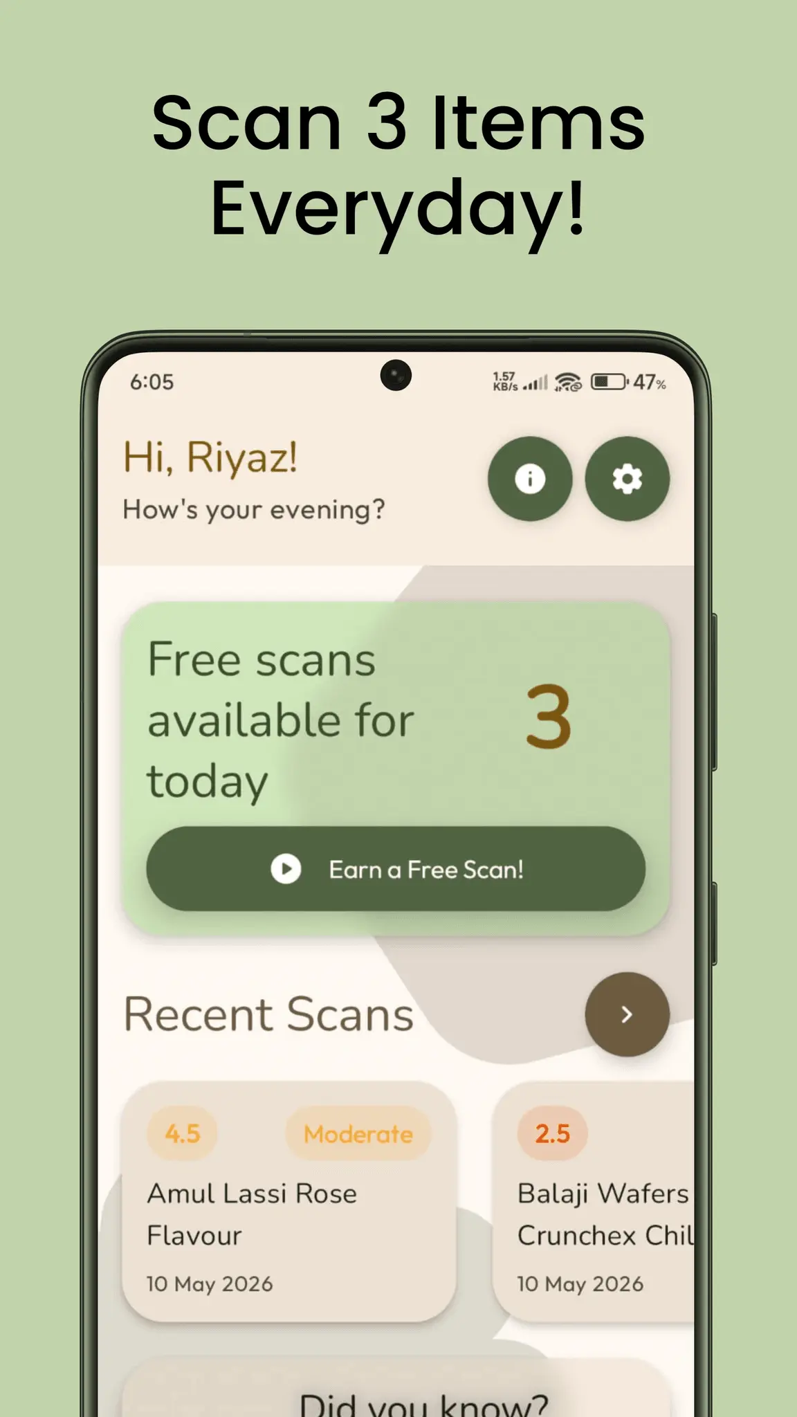 Screenshot 5 of Clarify β Food Label Scanner