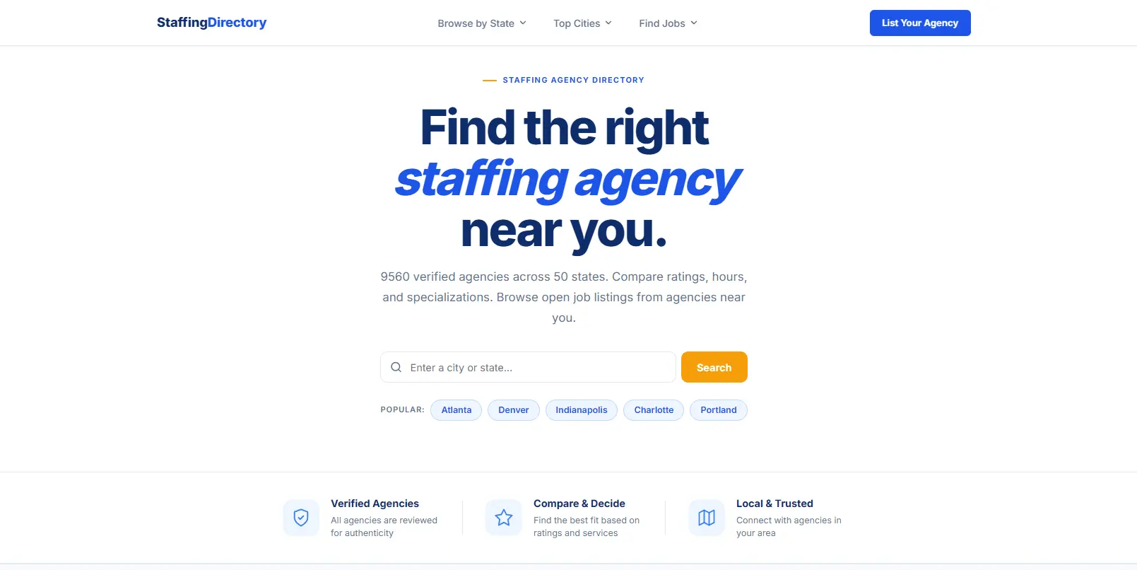 Screenshot 1 of StaffingDirectory