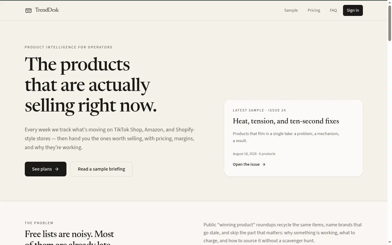 Screenshot 1 of TrendDesk