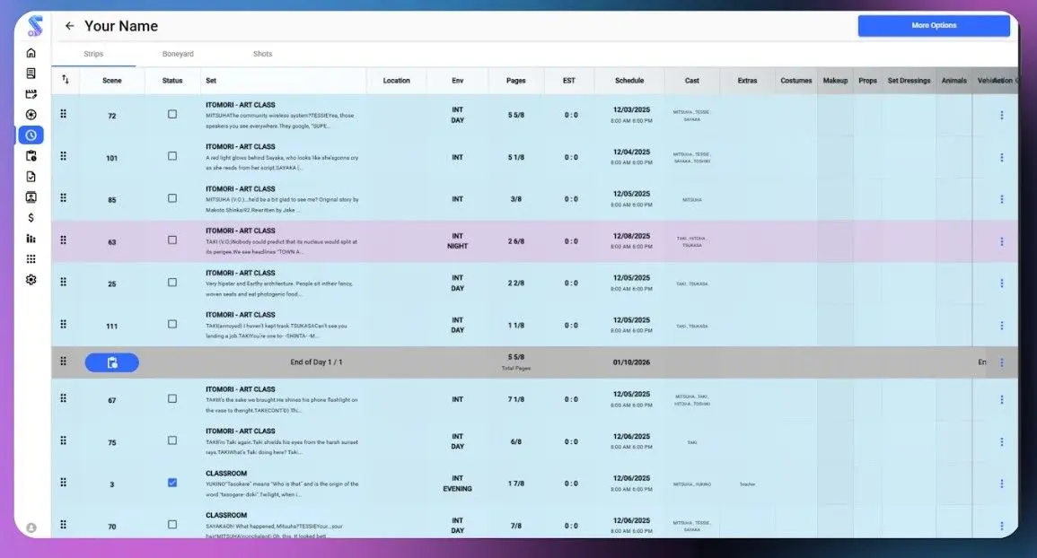 Screenshot 2 of Movie Scheduling Software | Studiovity