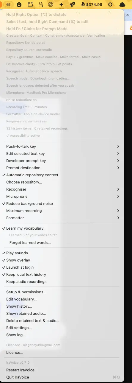 Screenshot 2 of IraVoice