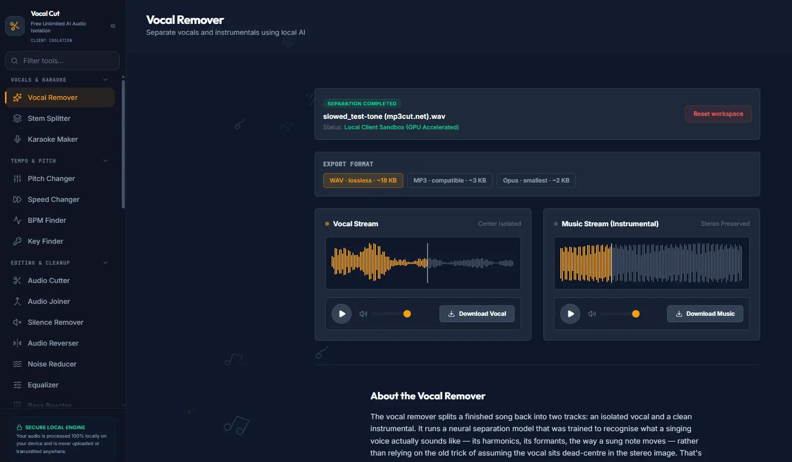 Screenshot 3 of Vocalcut