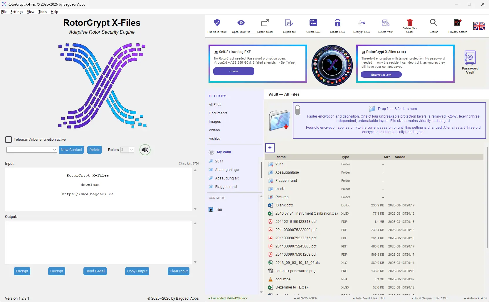 Screenshot 2 of RotorCrypt X-Files