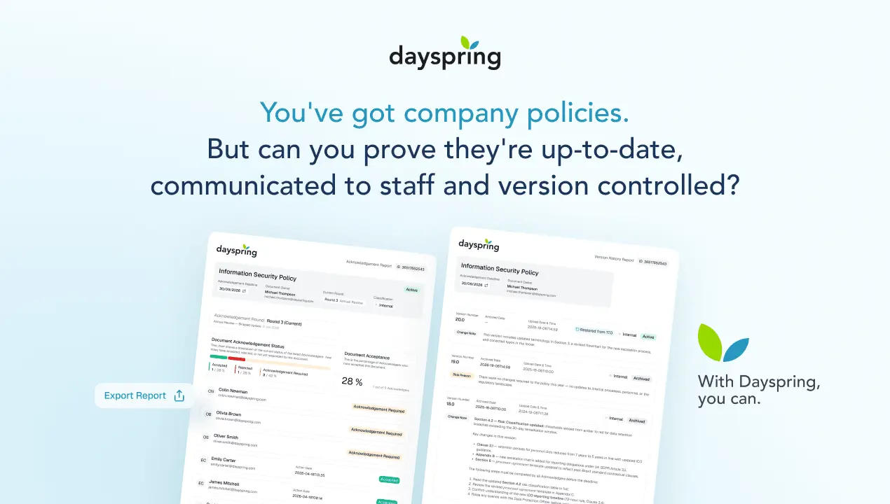 Screenshot 1 of Dayspring Software
