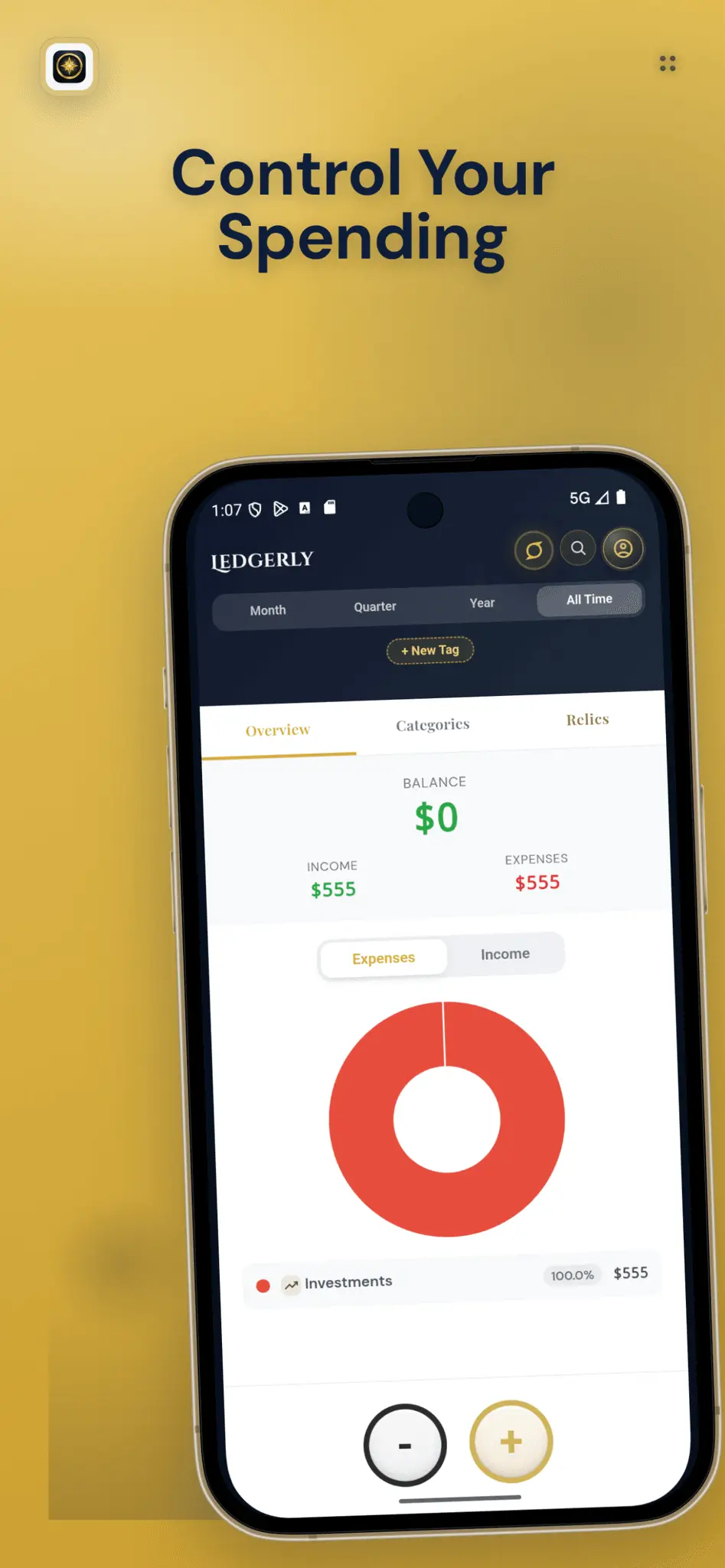 Screenshot 3 of Ledgerly: Expense Tracker