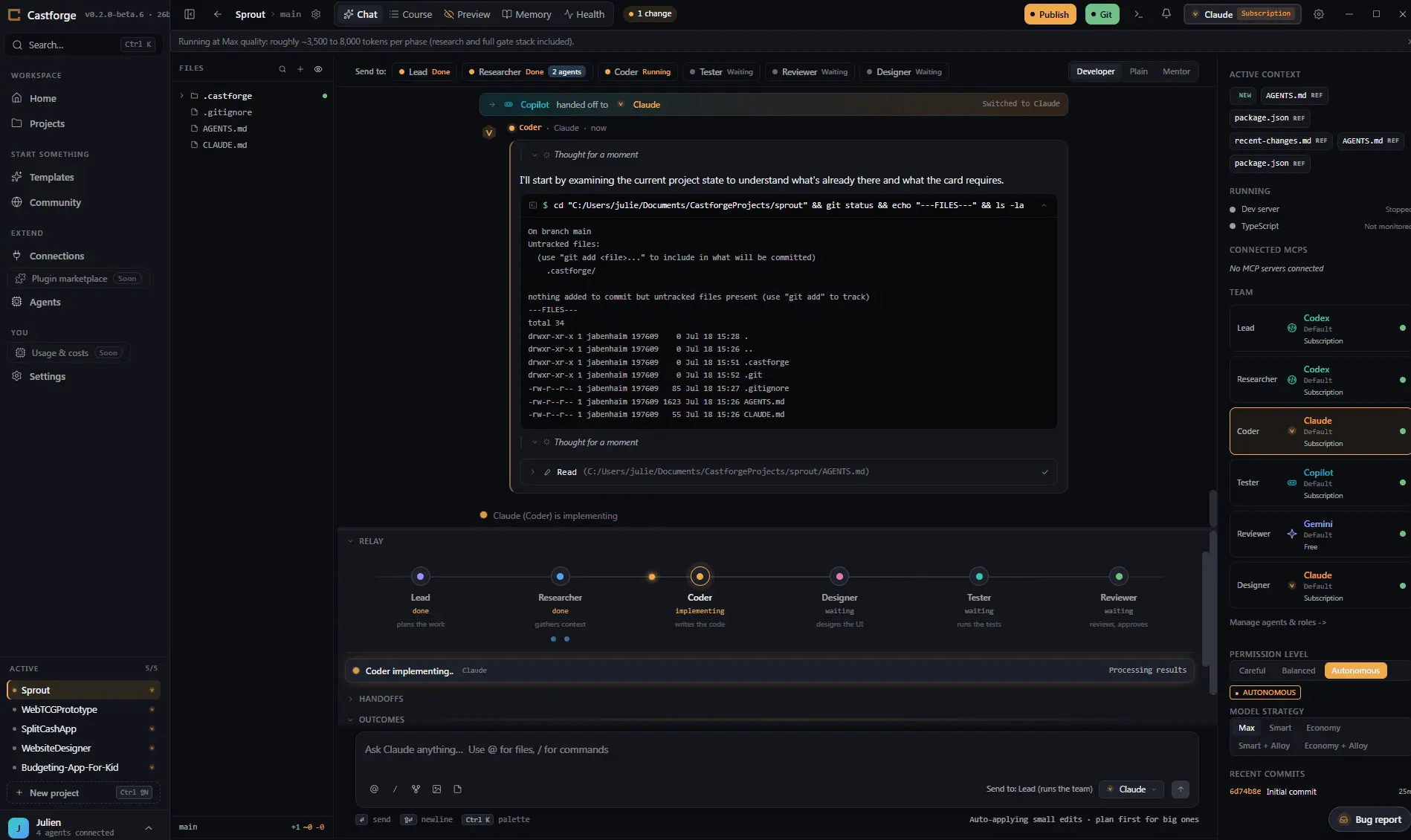 Screenshot 1 of Castforge