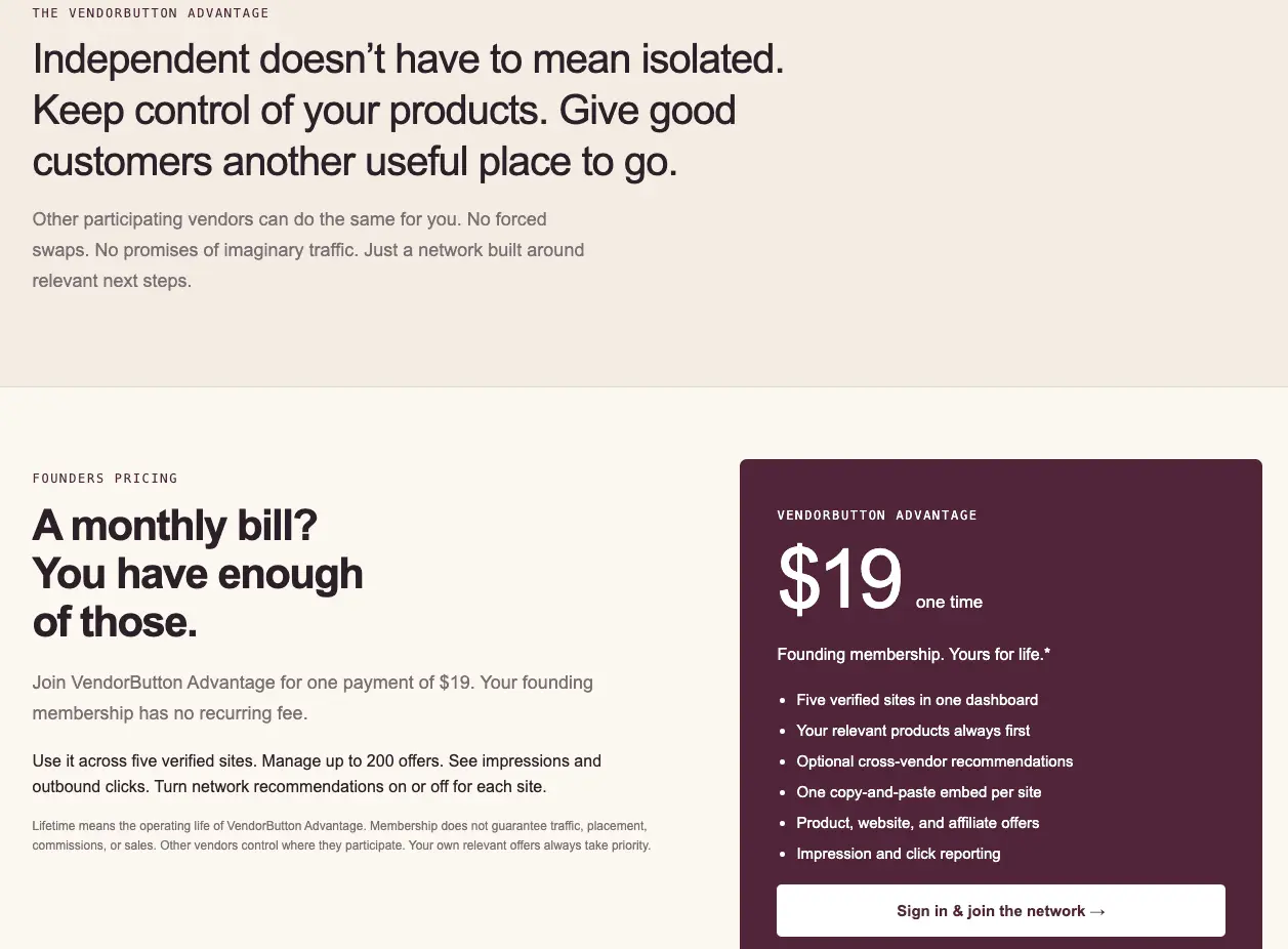 Screenshot 4 of VendorButton Advantage