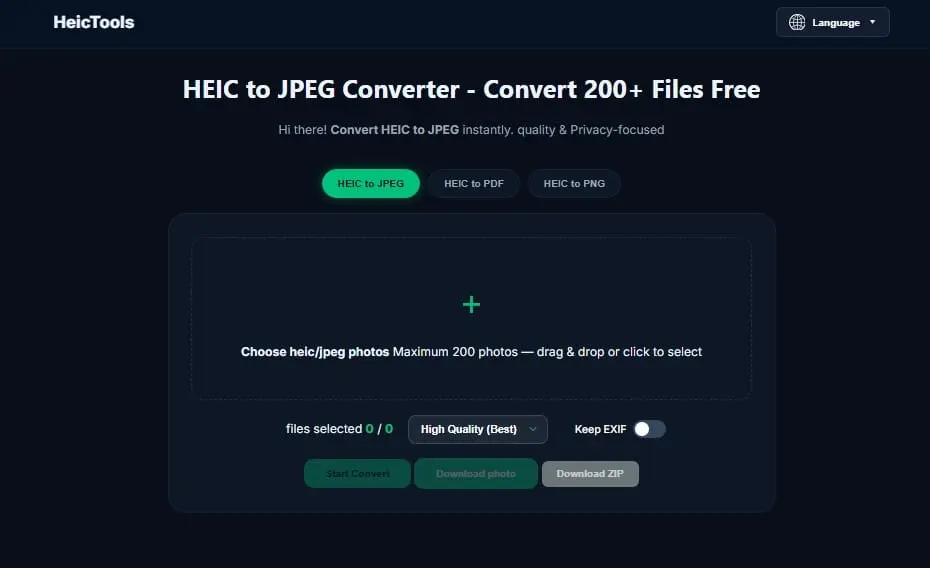 Screenshot 1 of HeicTools