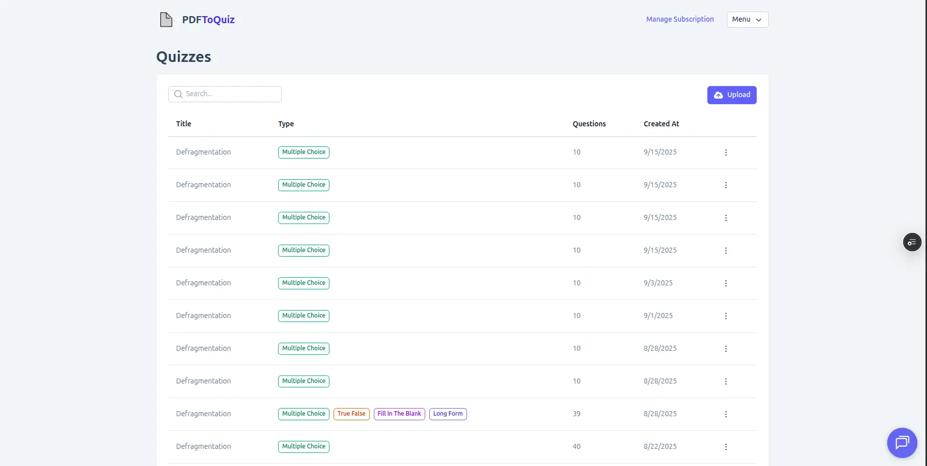 Screenshot 2 of PDFToQuiz
