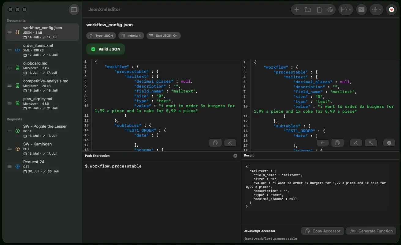 Screenshot 3 of JsonXmlEditor