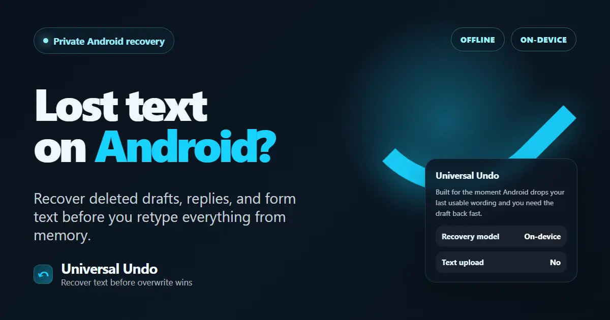 Screenshot 1 of Universal Undo