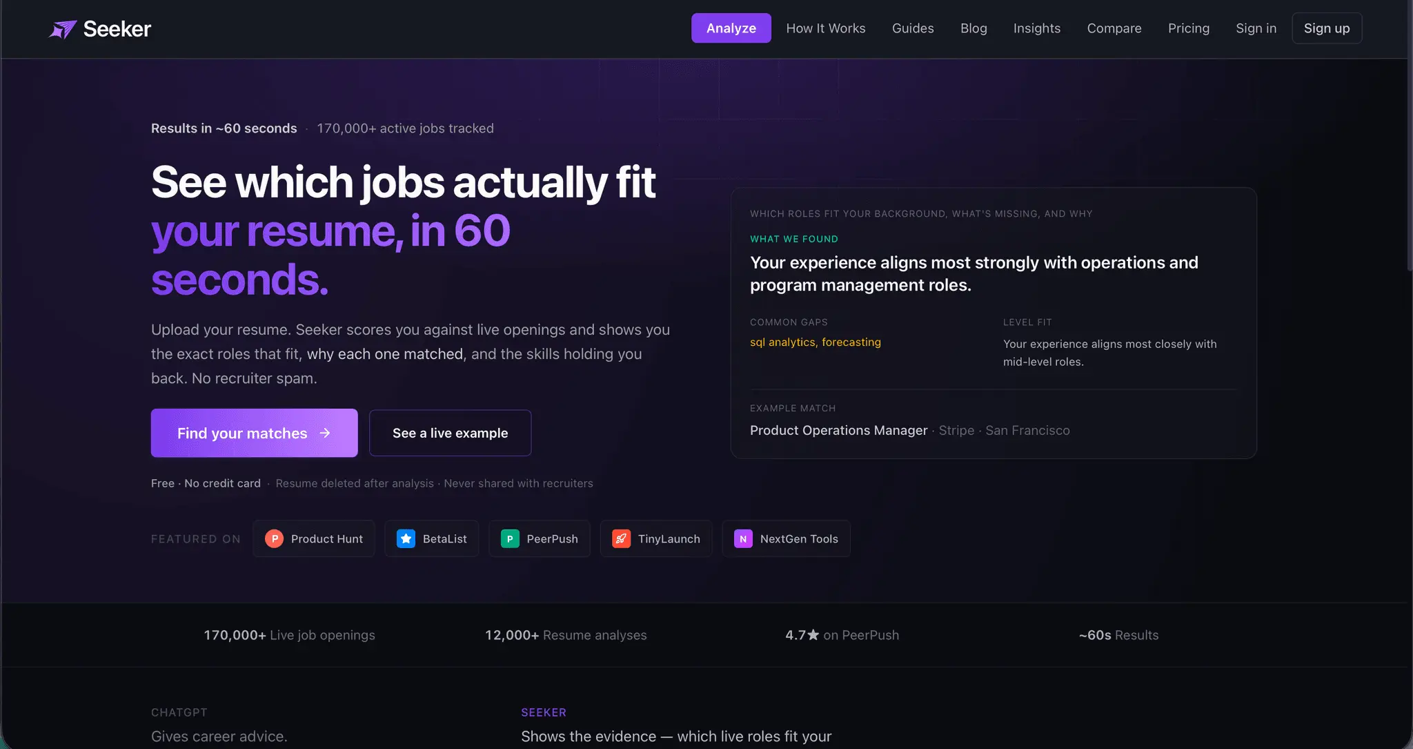 Screenshot 2 of Seeker | Career Routing Engine