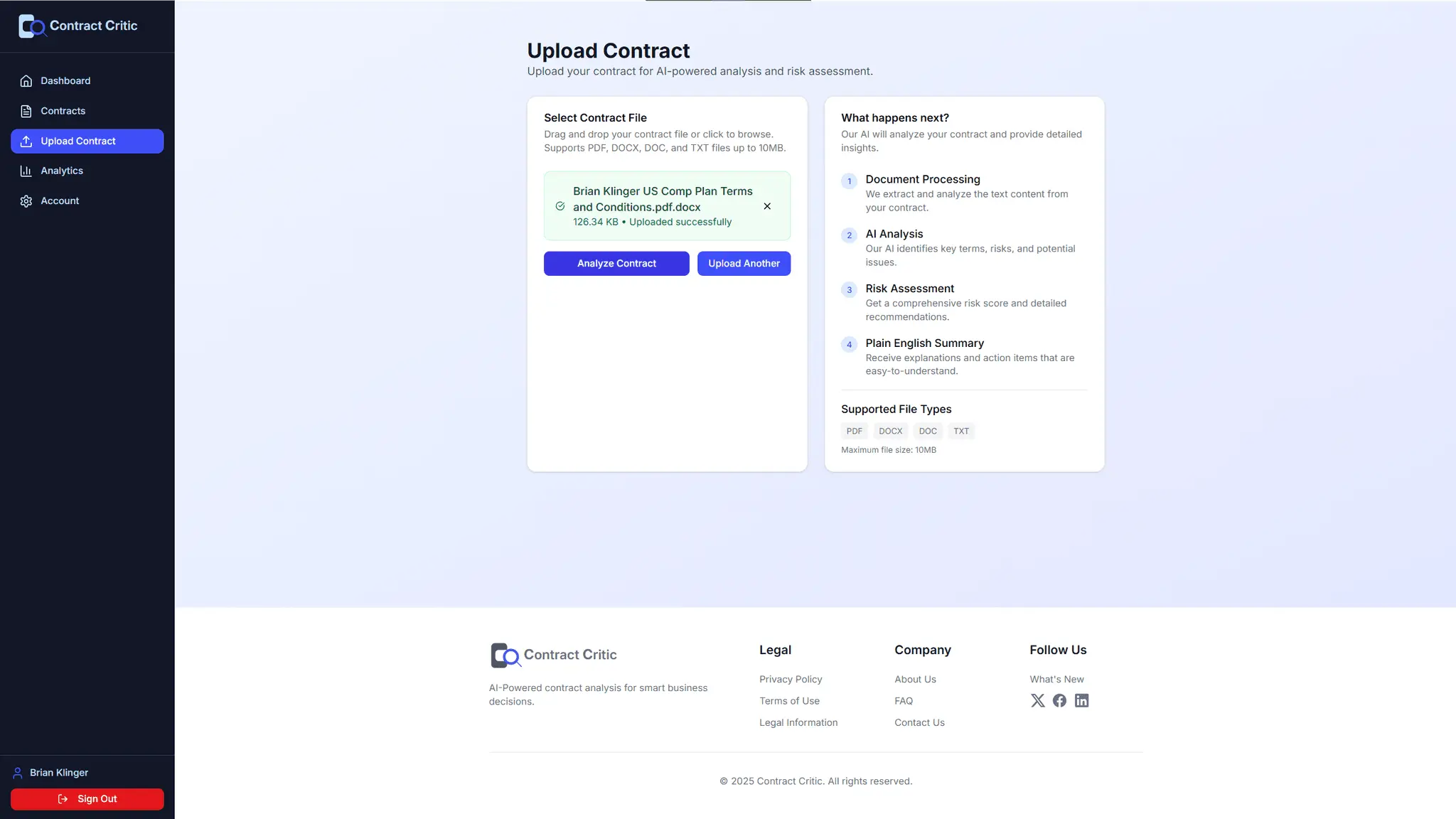 Screenshot 5 of Contract Critic