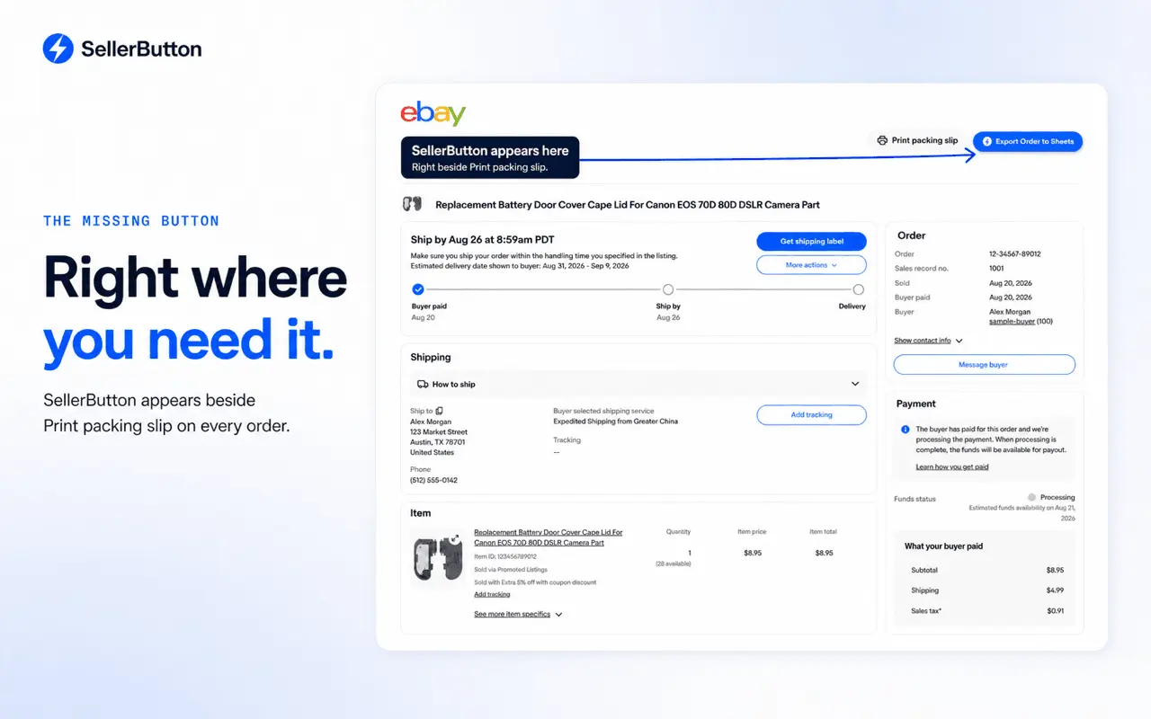 Screenshot 3 of SellerButton
