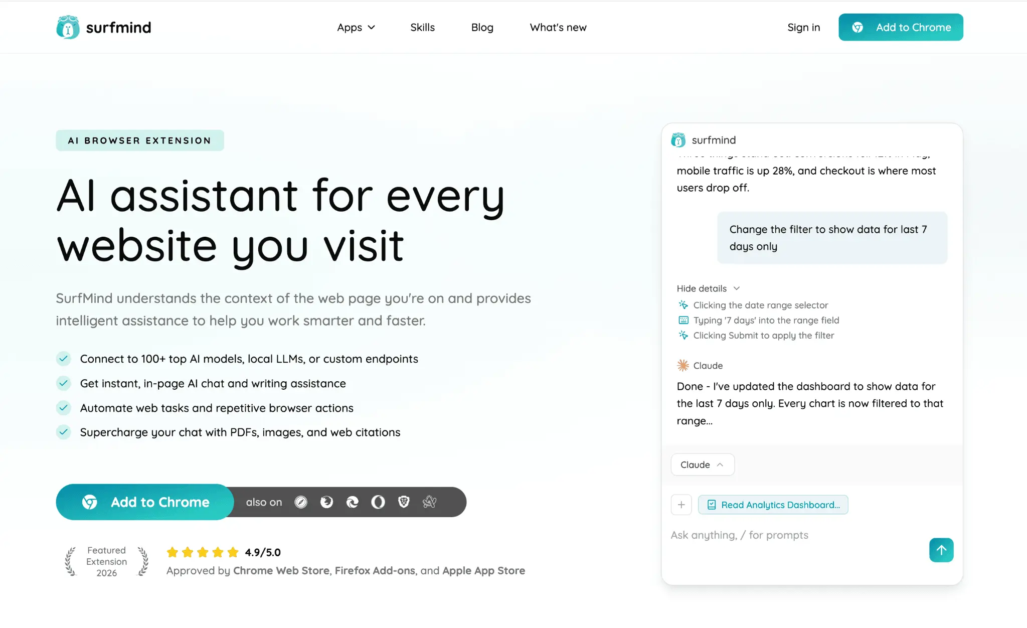Screenshot 1 of SurfMind