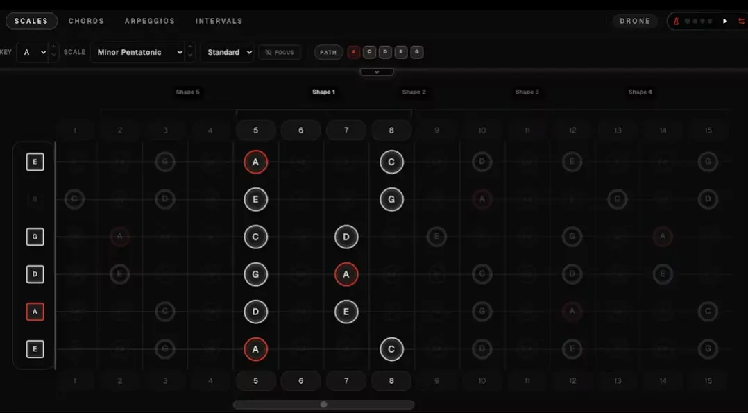 Screenshot 2 of Soundgate Guitar Fretboard