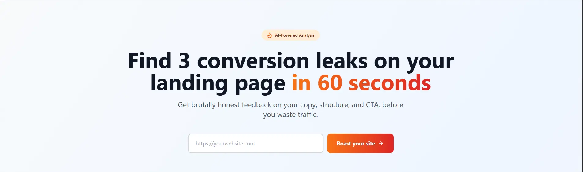 Screenshot 1 of RoastyourSite
