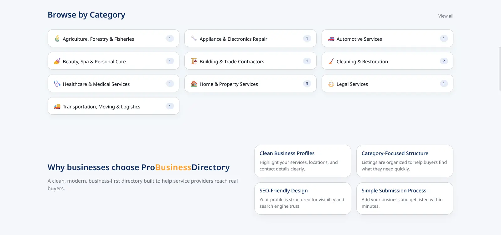 Screenshot 2 of Pro Business Directory