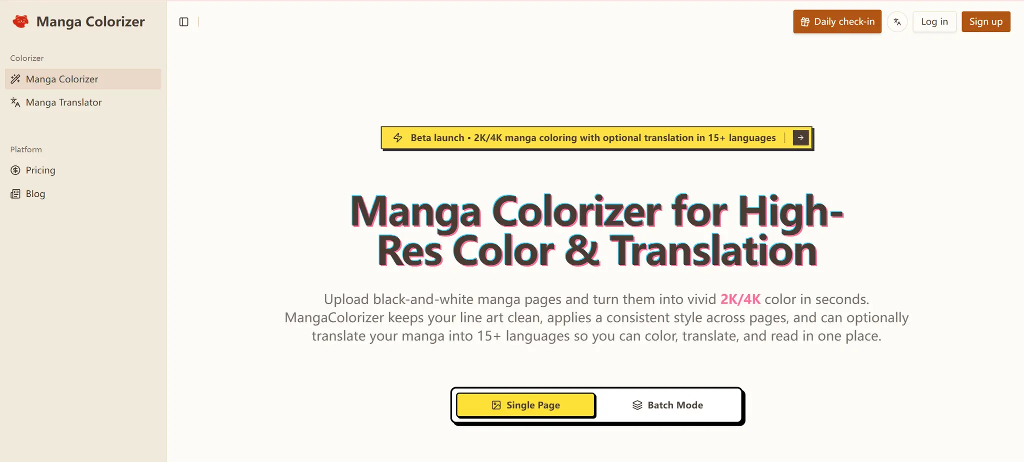 Screenshot 1 of Manga Colorizer
