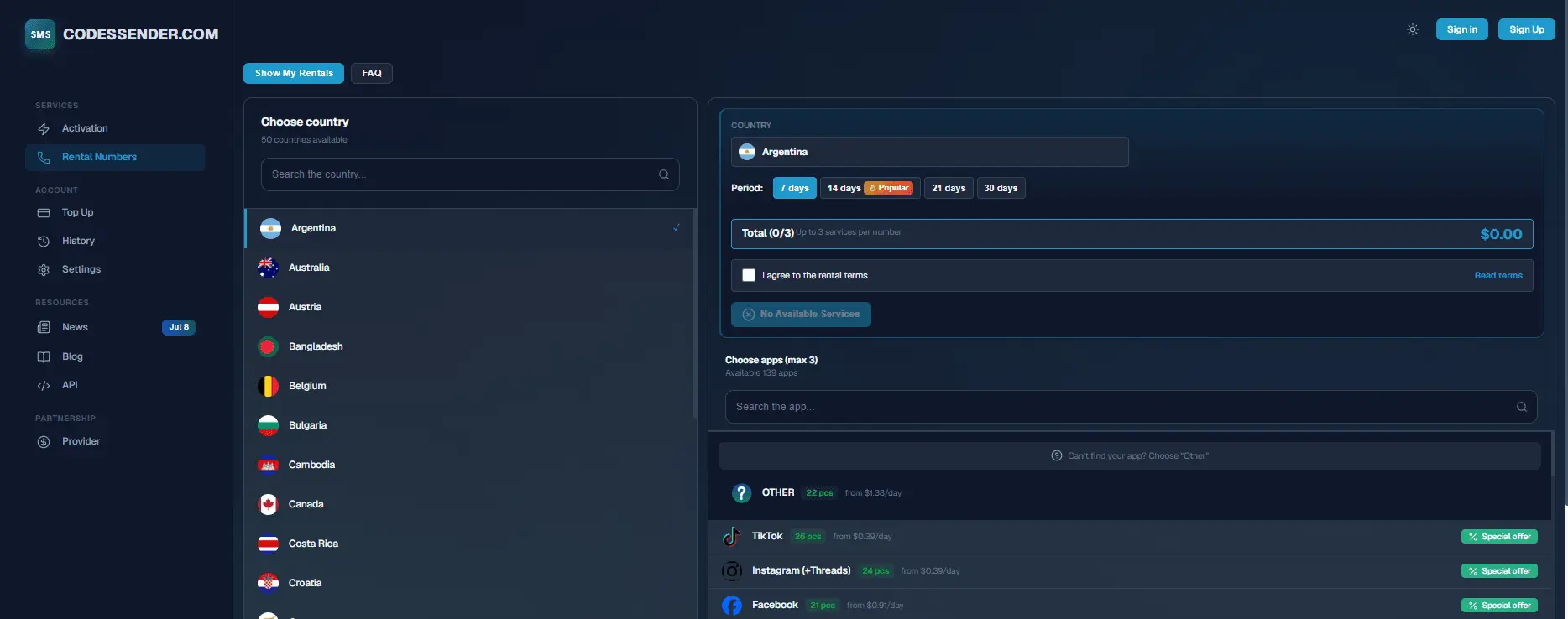 Screenshot 2 of CodesSender