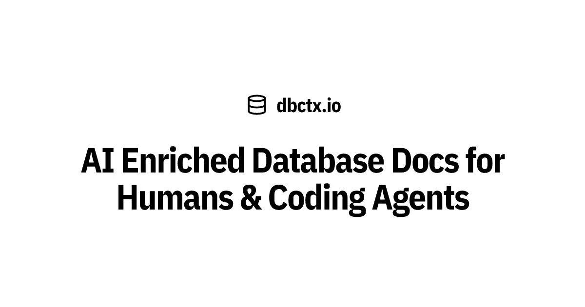 Screenshot 1 of dbctx.io