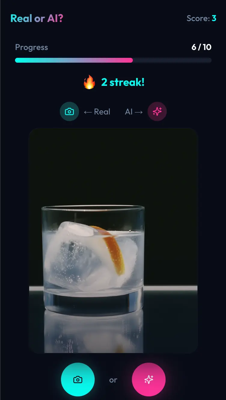 Screenshot 1 of Real or AI?