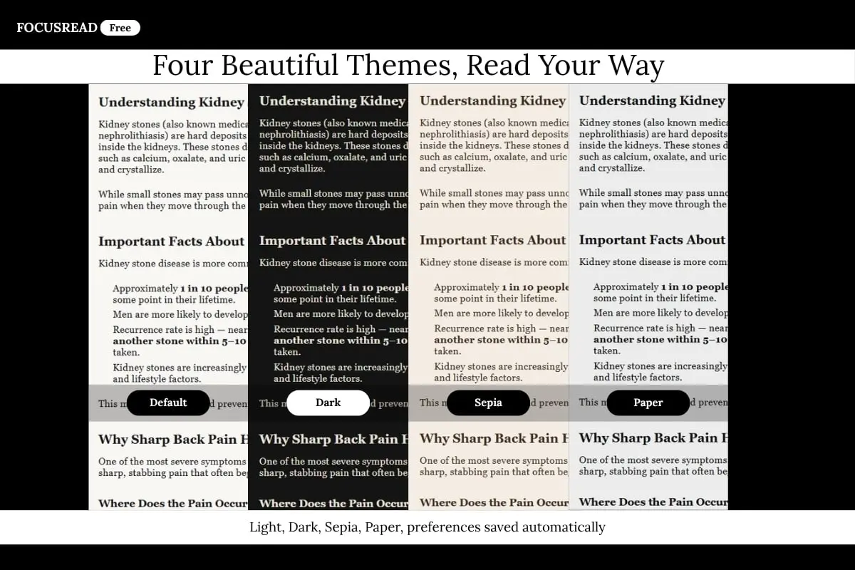 Screenshot 4 of FocusRead