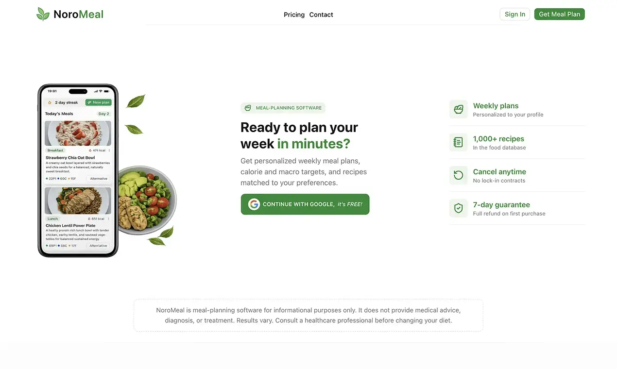 Screenshot 3 of NoroMeal