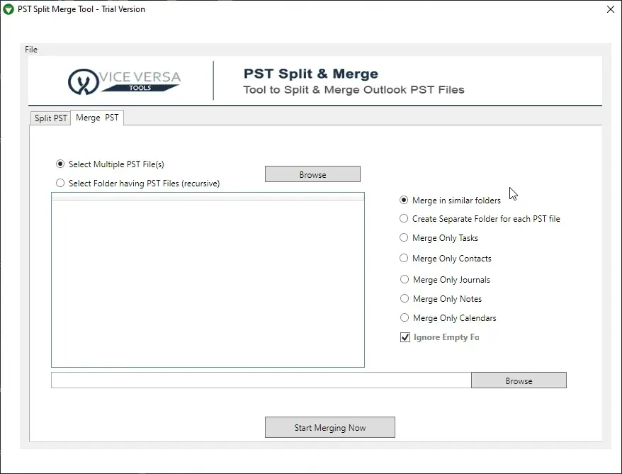 Screenshot 6 of ViceVersa PST Split and Merge Software